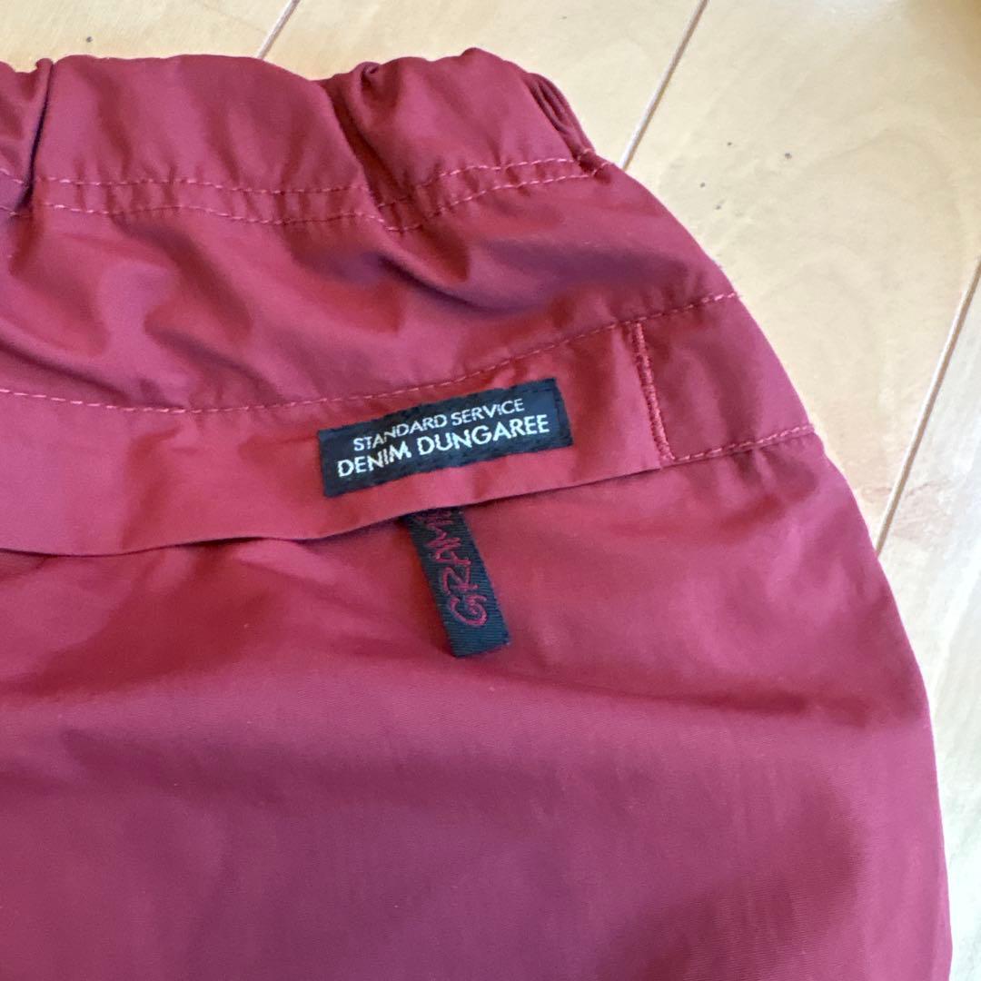 デニムダンガリーGramicci ハーフパンツ レッド 02サイズ — image 5