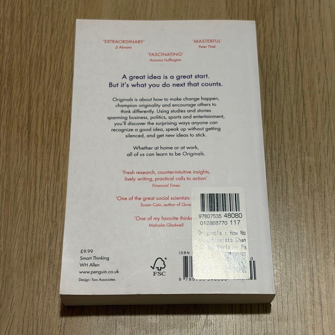 【美品】 Originals / Adam Grant — image 2