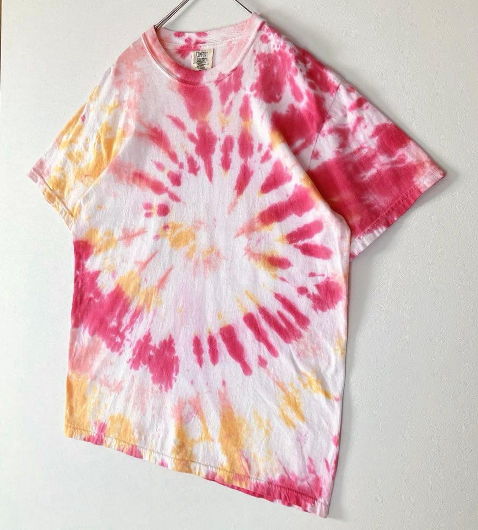 COMFORT COLORS タイダイTシャツ 半袖 ピンク M マルチカラー — image 2