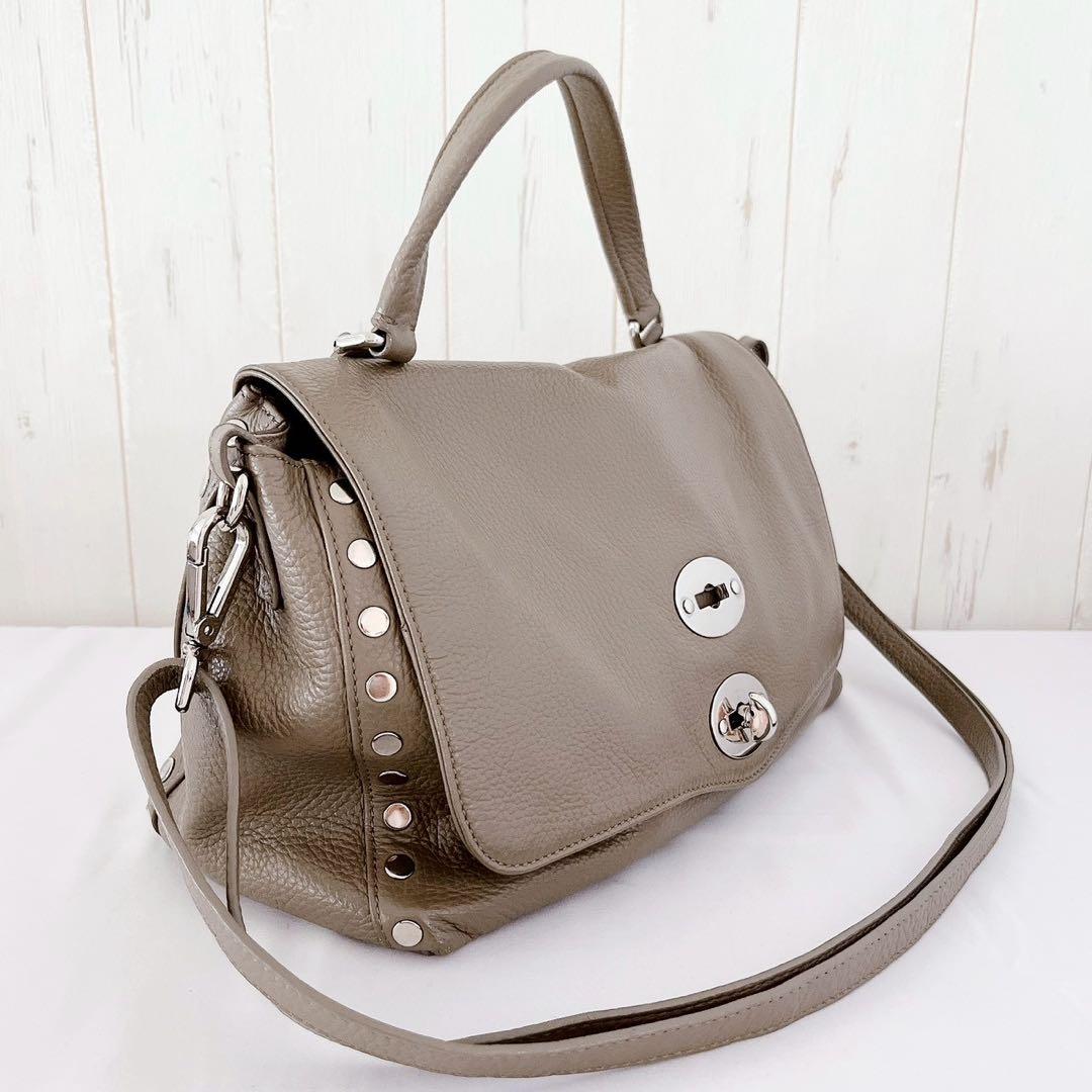 【美品】ZANELLATO ポスティーナ スタッズ ハンドバッグ 2way — image 3