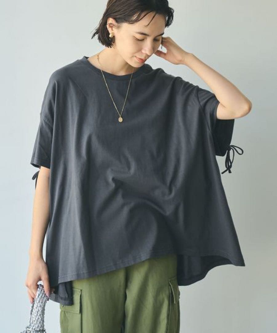 k0817 ✨️美品✨️ coen バックドロストゆるTシャツ ネイビー — image 2