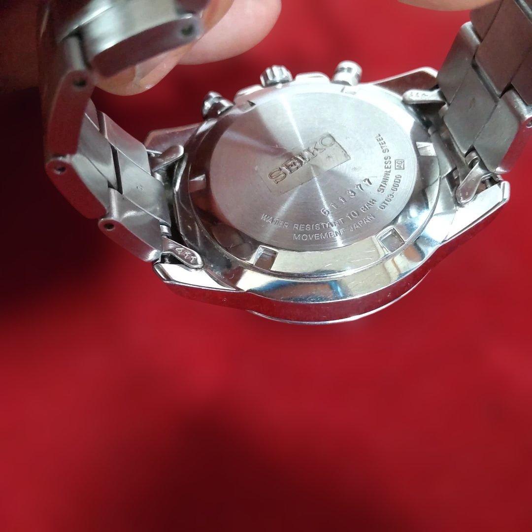 no288　SEIKO クロノグラフ 100M クォーツ 腕時計 — image 4
