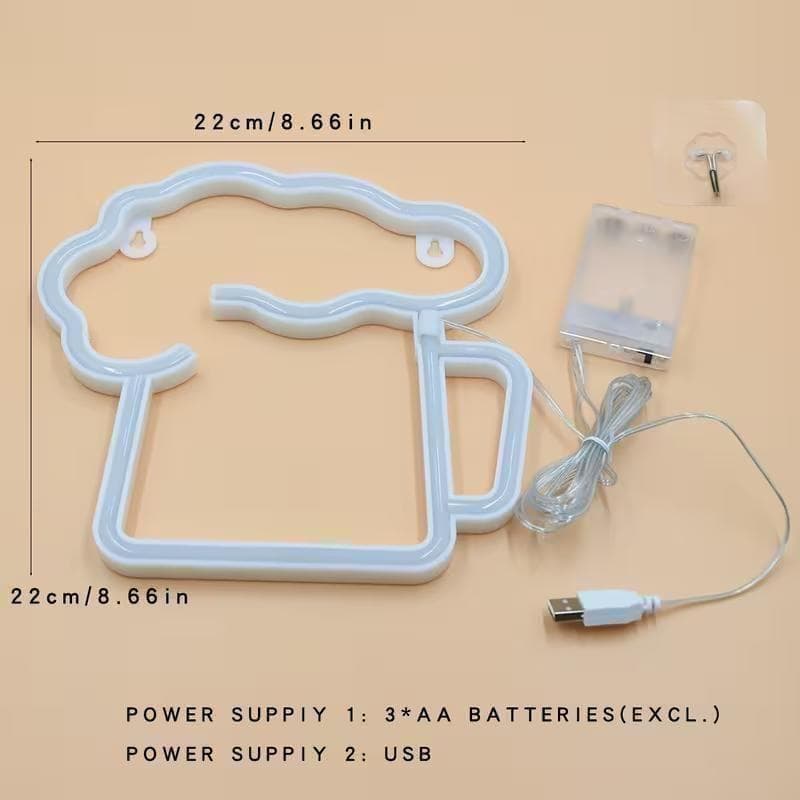 #大幅値下げ 【生ビール】　ネオンサイン多色 LED ・ USB 集客力アップ — image 4