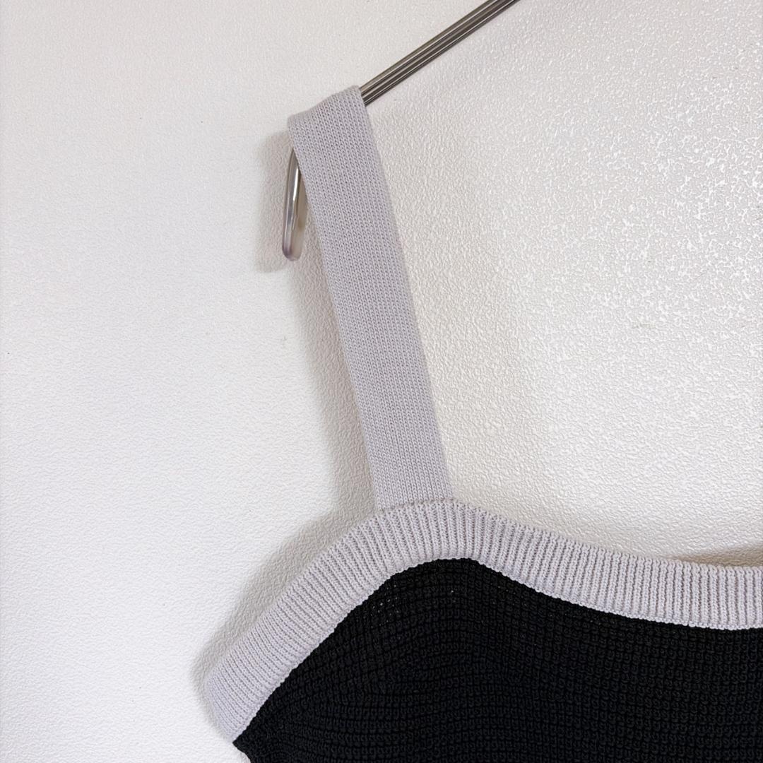 COMME CA BLANC D'OEUF（M〜L）ニットビスチェ レイヤード — image 2