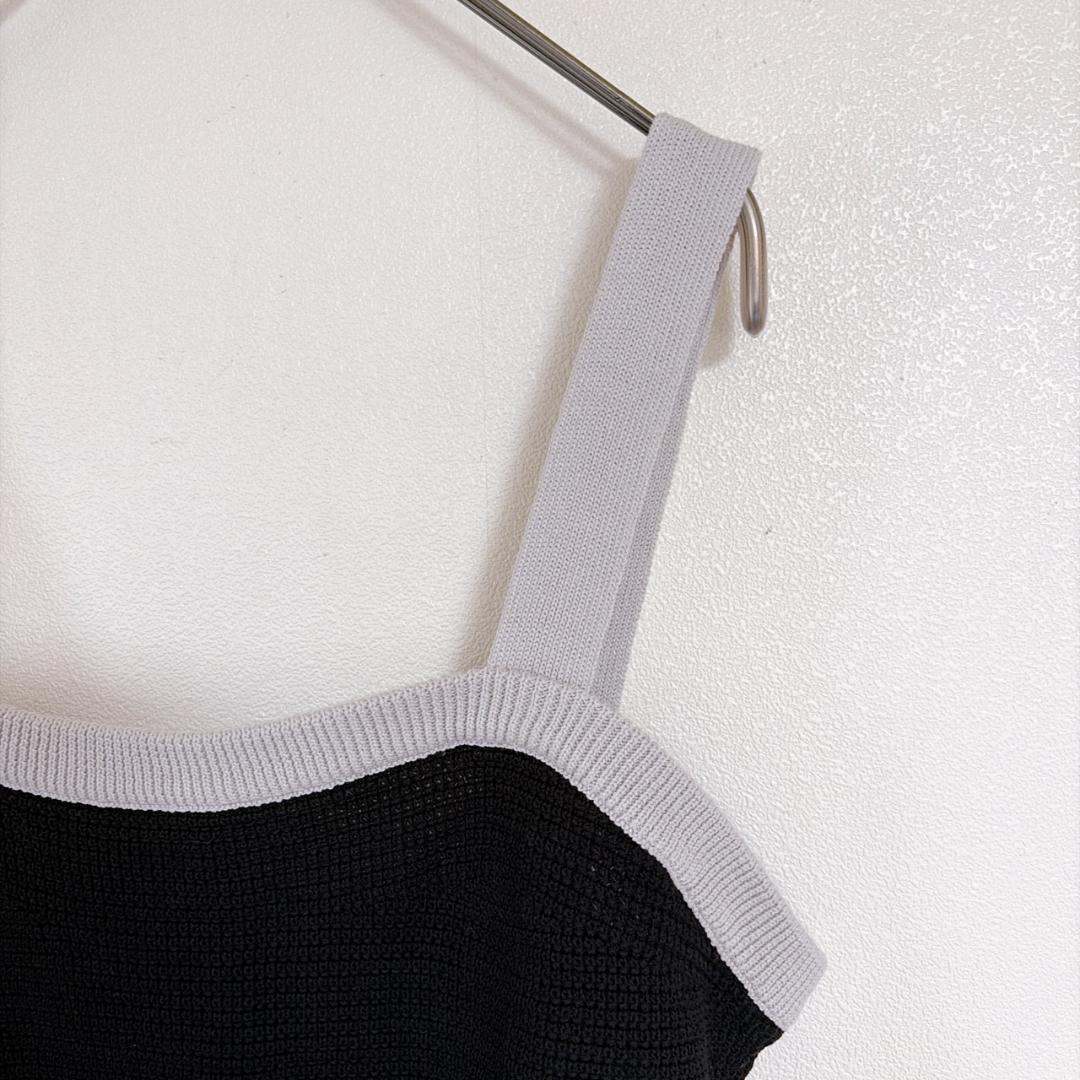 COMME CA BLANC D'OEUF（M〜L）ニットビスチェ レイヤード — image 3