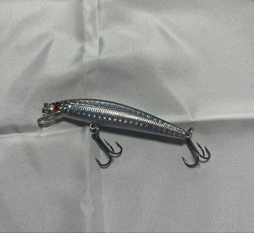 【10個セット】新品 ミノー 9cm ラトル入り シルバー系 ホログラム — image 2