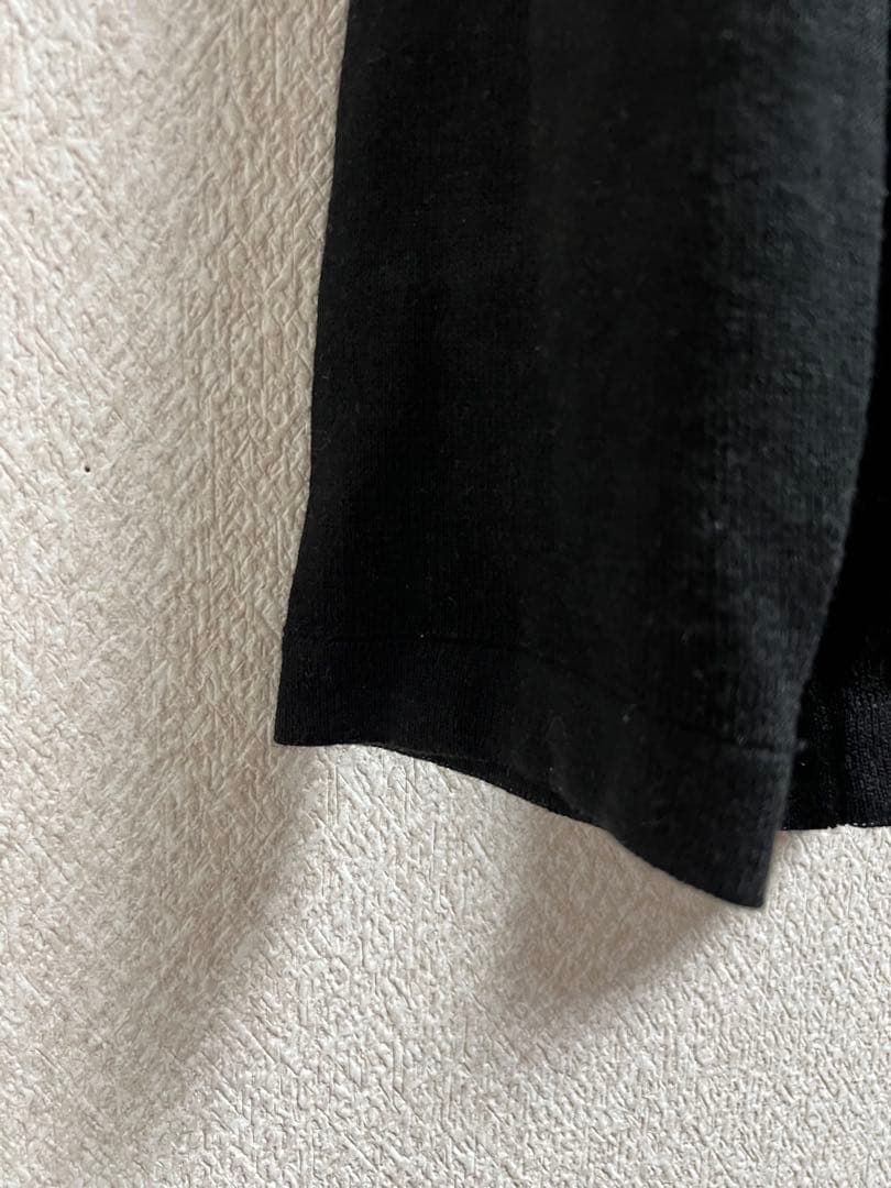 【最高級バージンウール混】N.C.B ヴィンテージ ハーフジップ ニット 黒 — image 3
