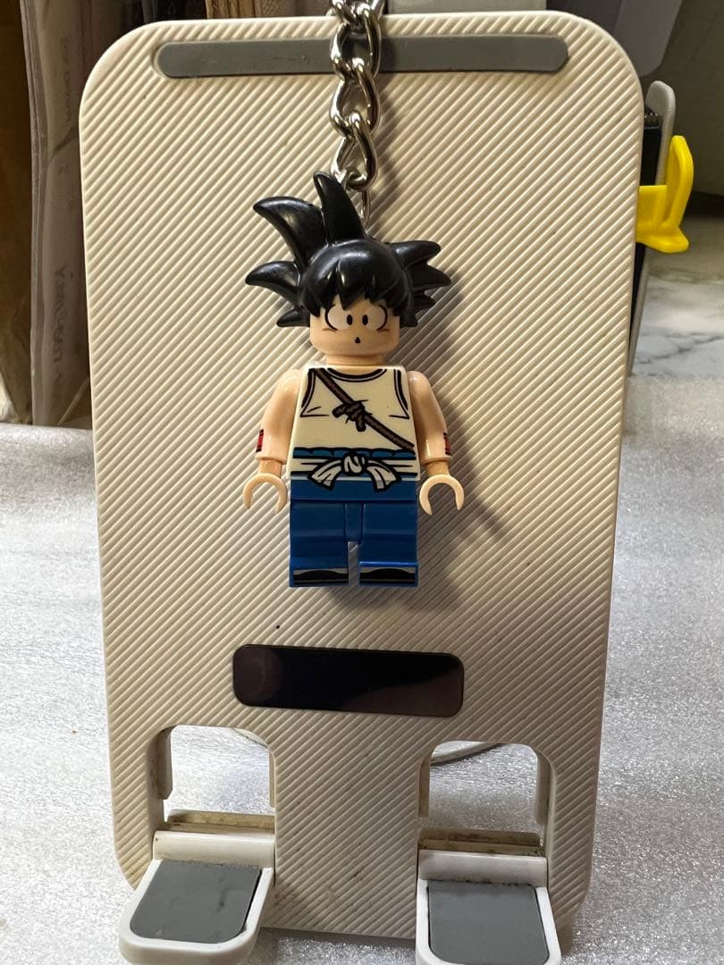 ドラゴンボール 孫悟空風 キーホルダー ブロックフィギュア 韓国 チャーム — image 2