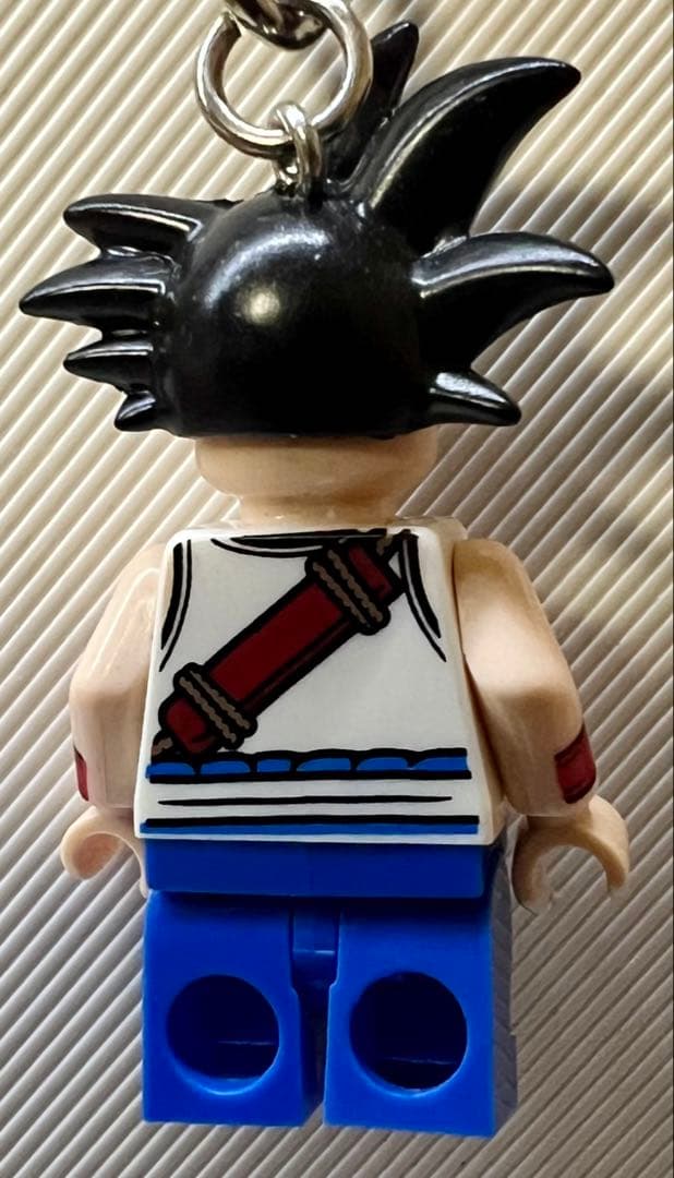 ドラゴンボール 孫悟空風 キーホルダー ブロックフィギュア 韓国 チャーム — image 3