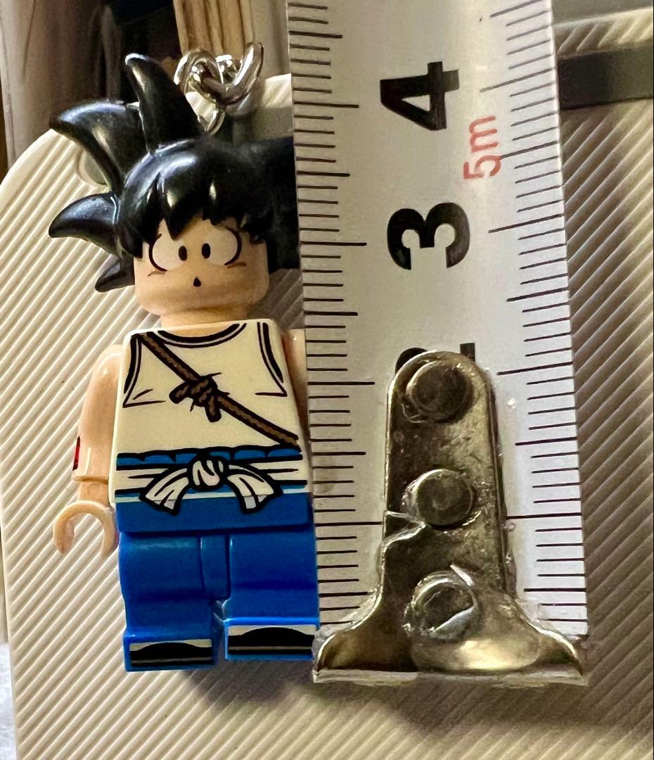 ドラゴンボール 孫悟空風 キーホルダー ブロックフィギュア 韓国 チャーム — image 5