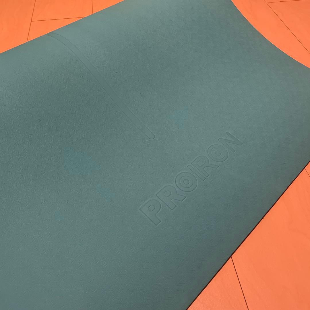 PROIRON ヨガマット 6mm エメラルドグリーン ターコイズ 幅広66cm — image 5