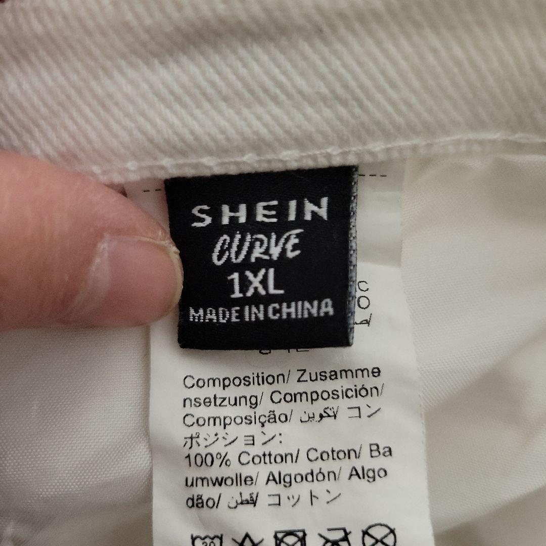 シーイン【1XL】 ホワイト 白 ワイドパンツ 大きめ 希少サイズ 人気 — image 2