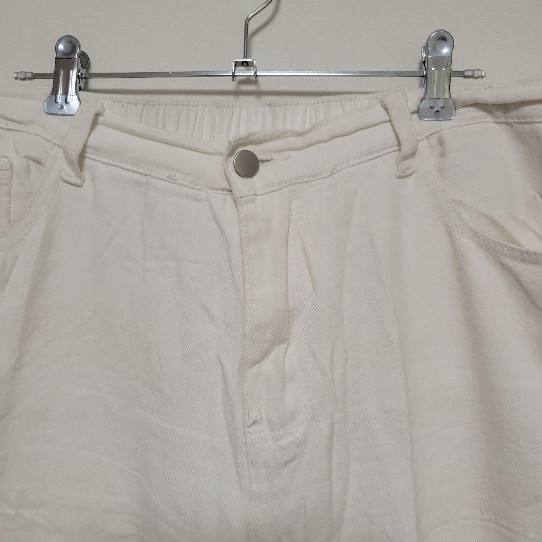 シーイン【1XL】 ホワイト 白 ワイドパンツ 大きめ 希少サイズ 人気 — image 4
