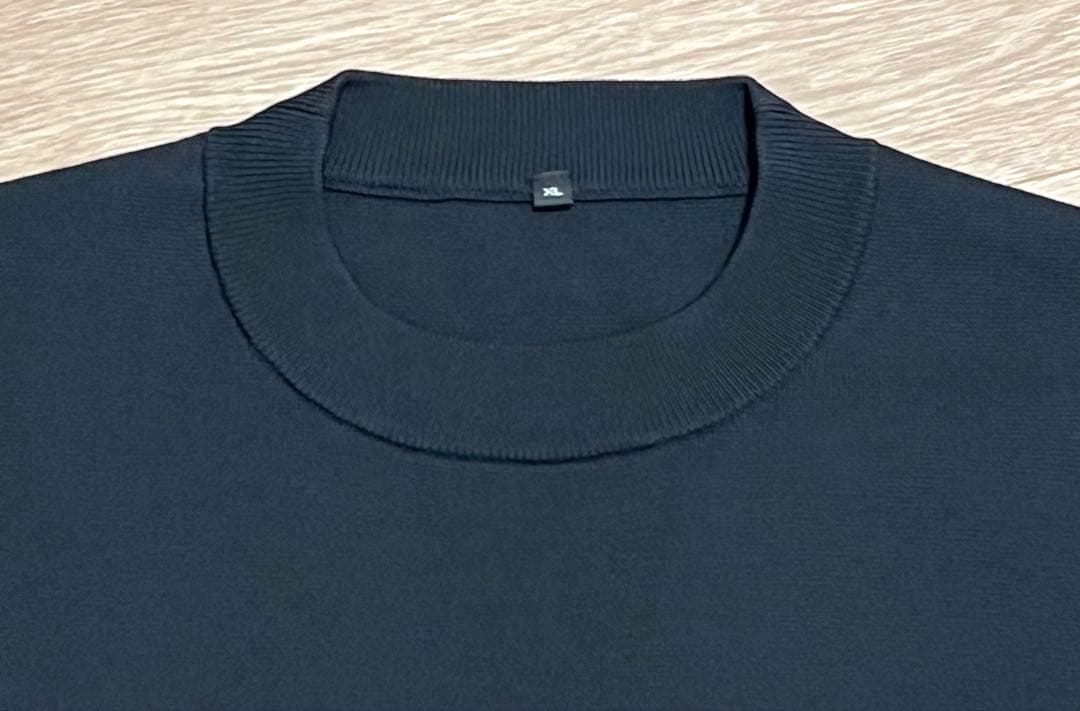 無印良品 モックネック ニット セーター ブラック — image 2