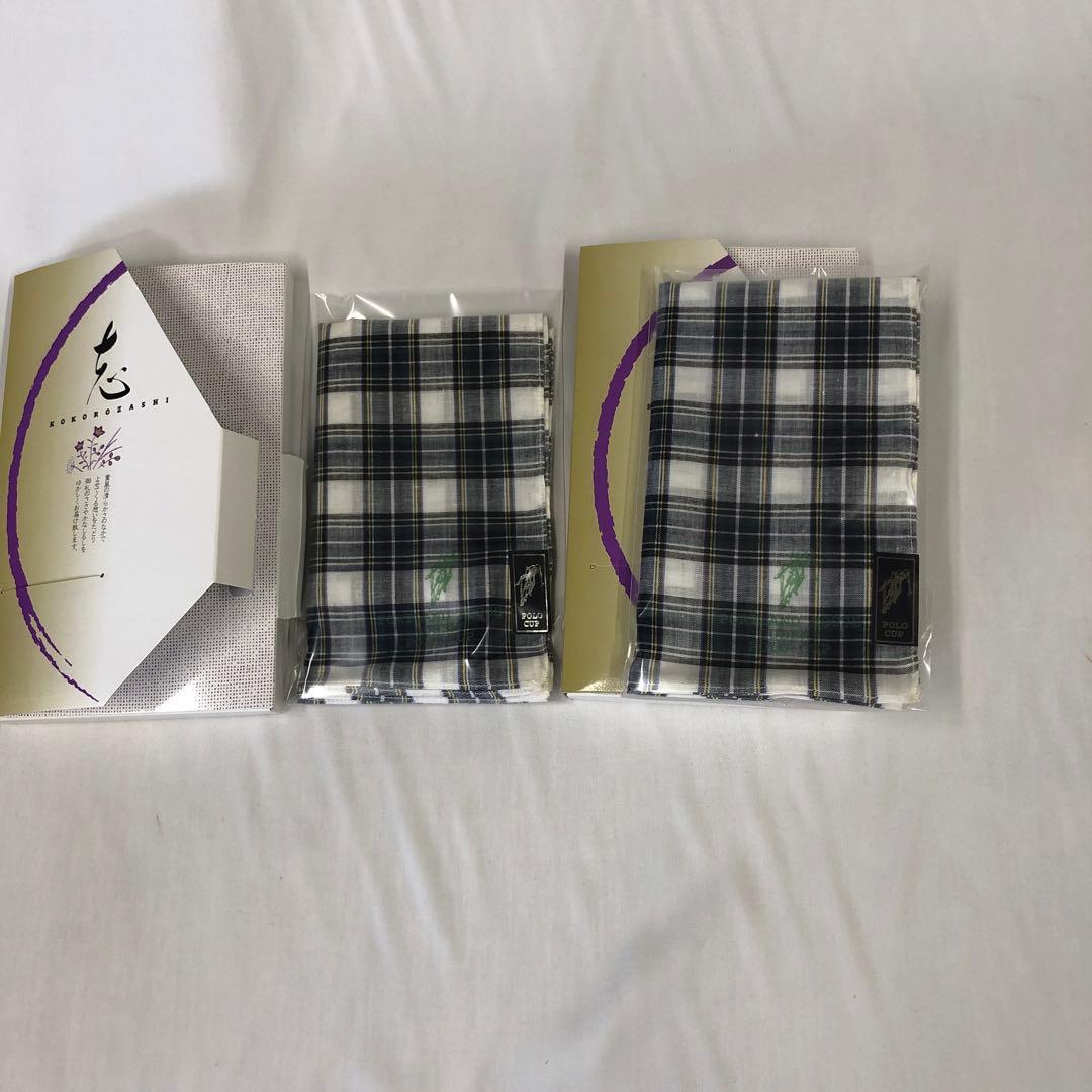 POLO CUP ハンカチ 2枚セット チェック柄 — image 3