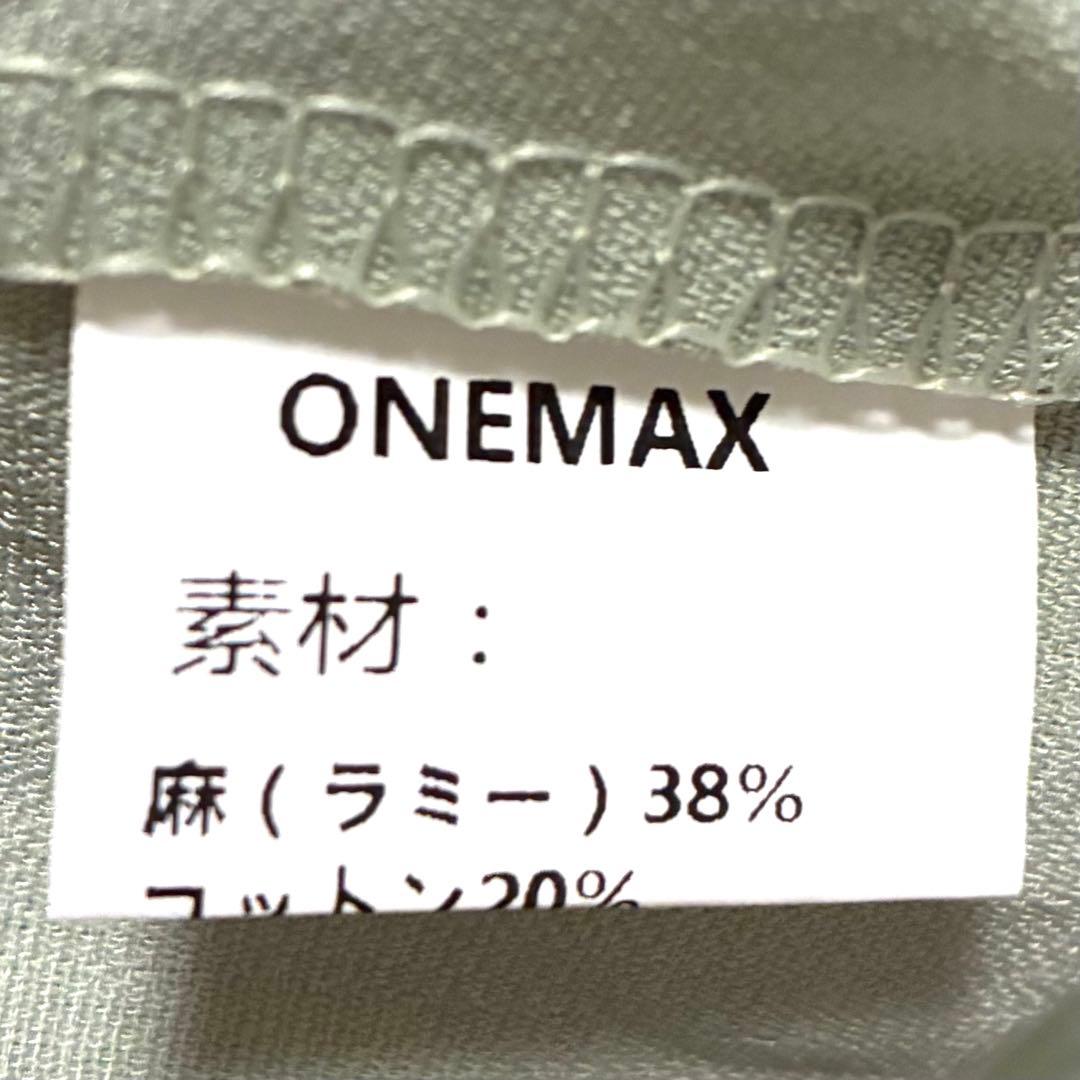 【極上の清涼感】ONEMAX ラミー麻 半袖Tシャツ L ミントグリーン — image 3
