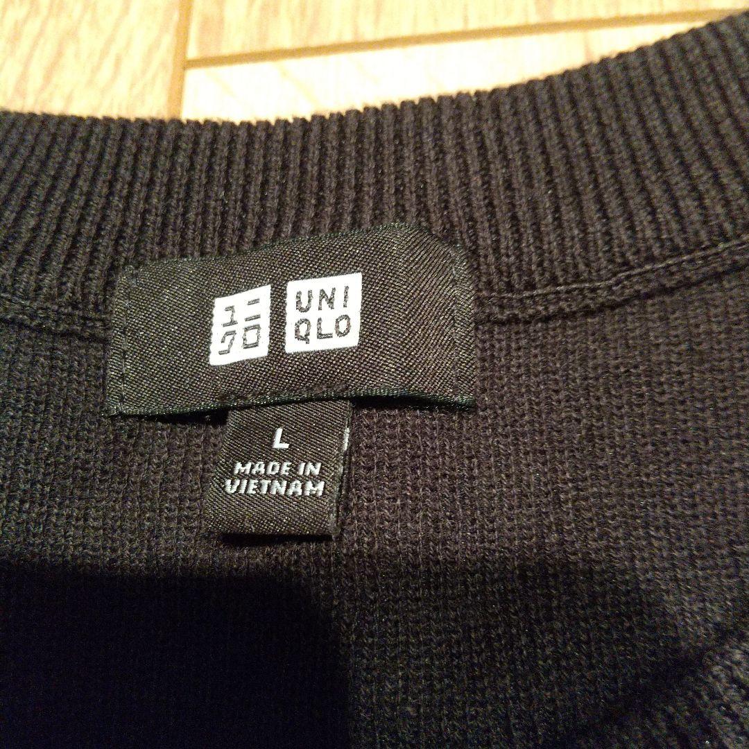 UNIQLO ウォッシャブルミラノリブニットT 黒色 L　新品 — image 2