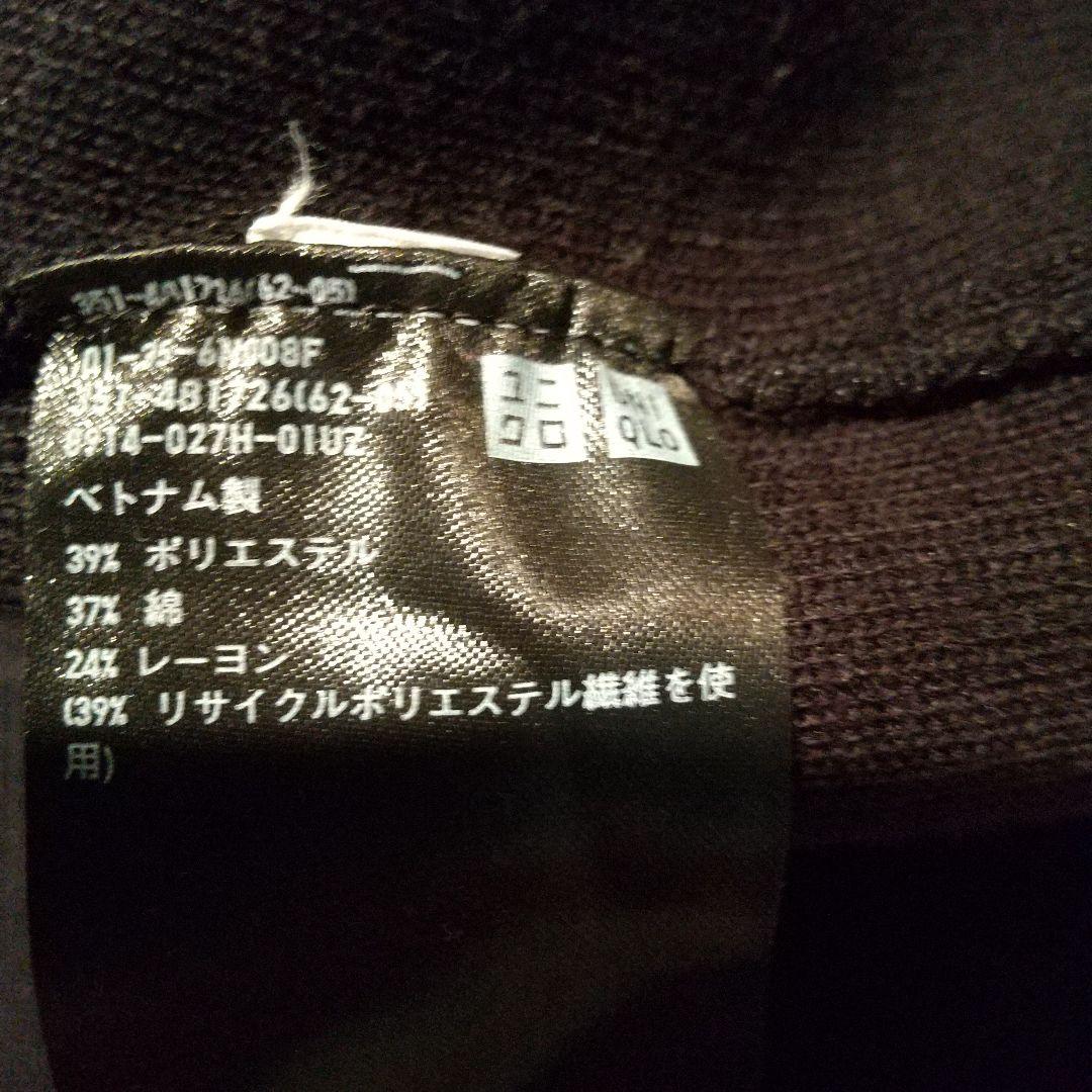 UNIQLO ウォッシャブルミラノリブニットT 黒色 L　新品 — image 3