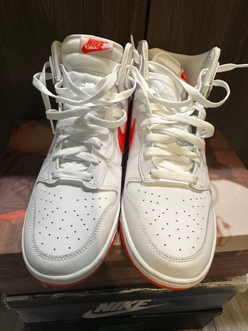 NIKE Dunk High White Red スニーカー 29cm — image 3