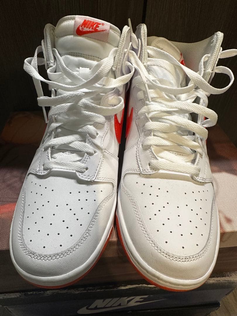 NIKE Dunk High White Red スニーカー 29cm — image 4
