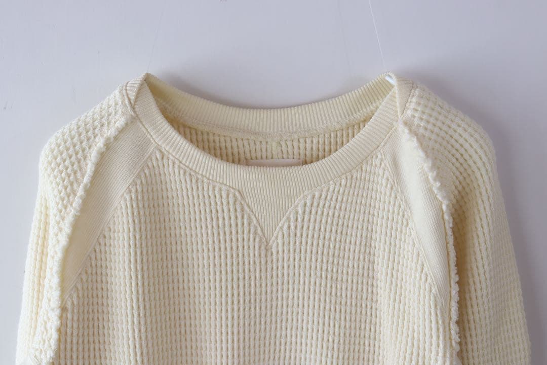 ソロイストワッフルニット美品44 — image 2