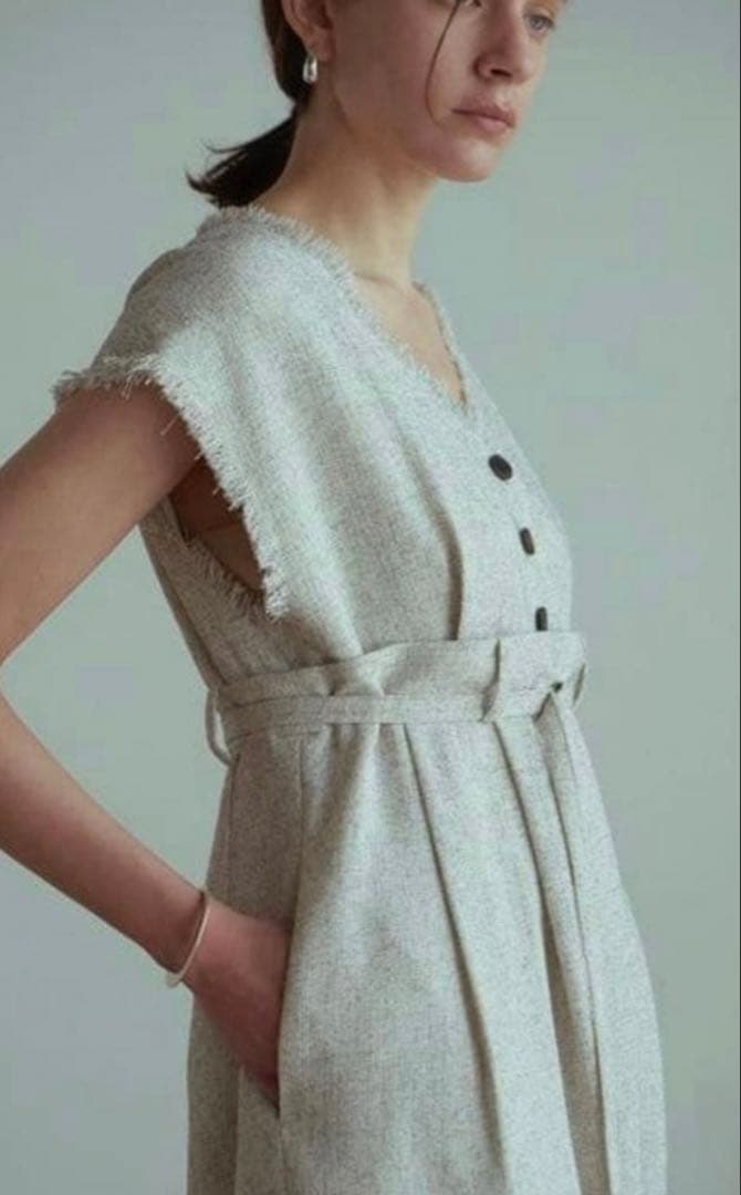 Clane TWEED FRINGE ALLINONE クラネ オールインワン — image 3