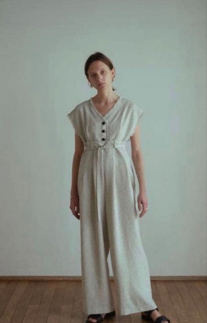 Clane TWEED FRINGE ALLINONE クラネ オールインワン — image 4