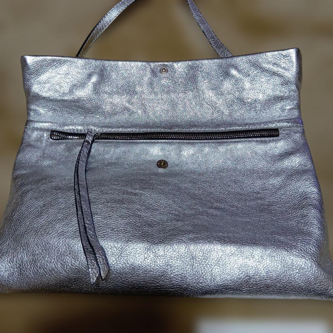 GIANNI CHIARINI ハンドバッグ メタリックシルバー — image 2