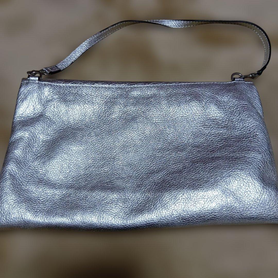 GIANNI CHIARINI ハンドバッグ メタリックシルバー — image 3