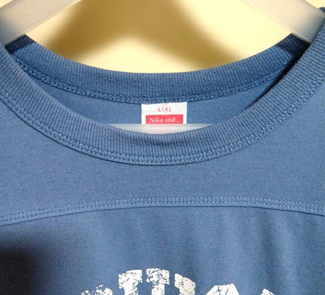 【美品】niko and… Tシャツ L ブルー — image 2