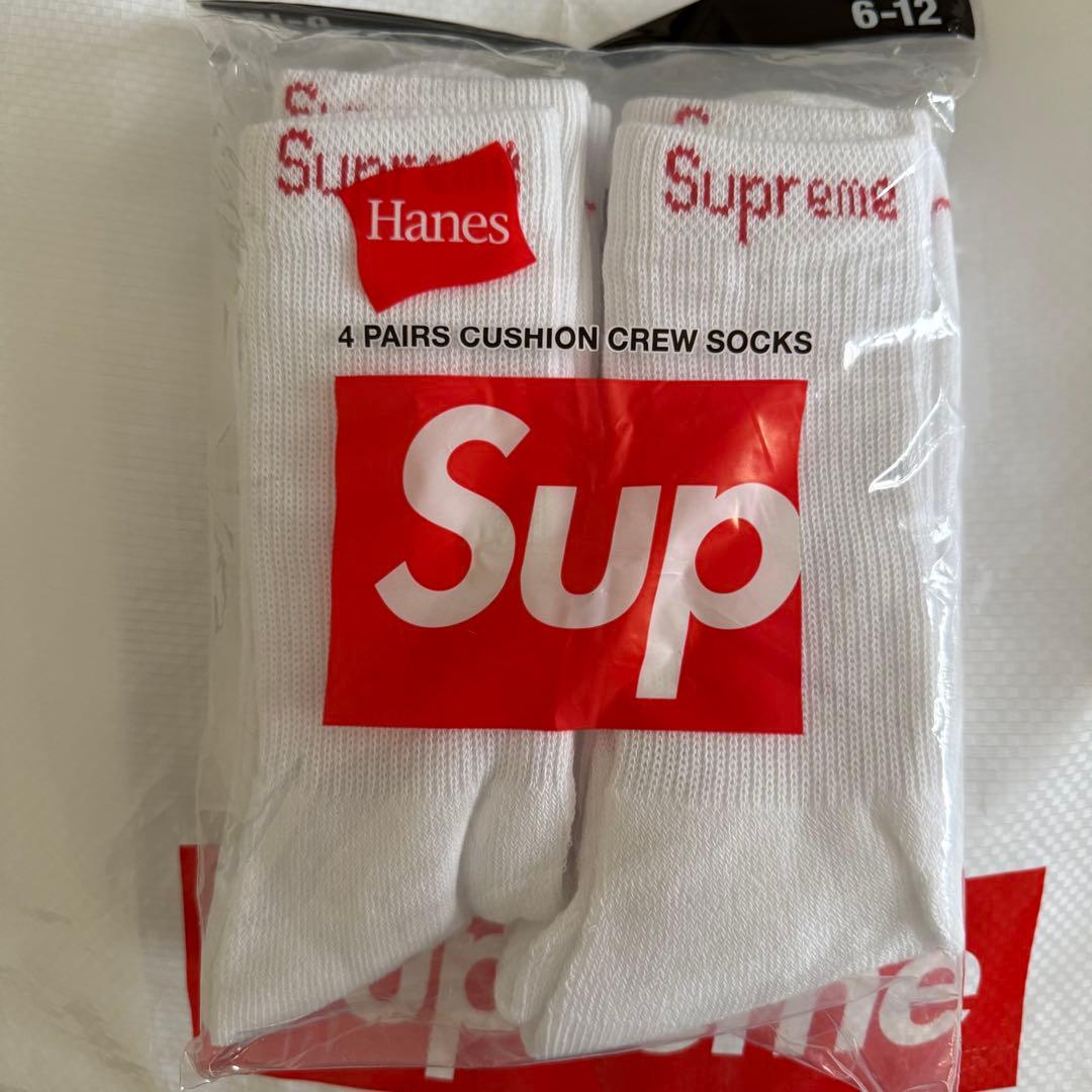 【新品未使用】Supreme Hanes クルーソックス 1足　White — image 2