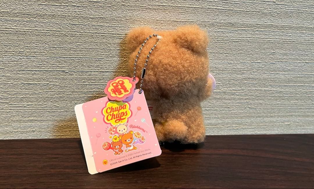 リラックマ チュッパチャプス マスコット キーホルダー — image 2