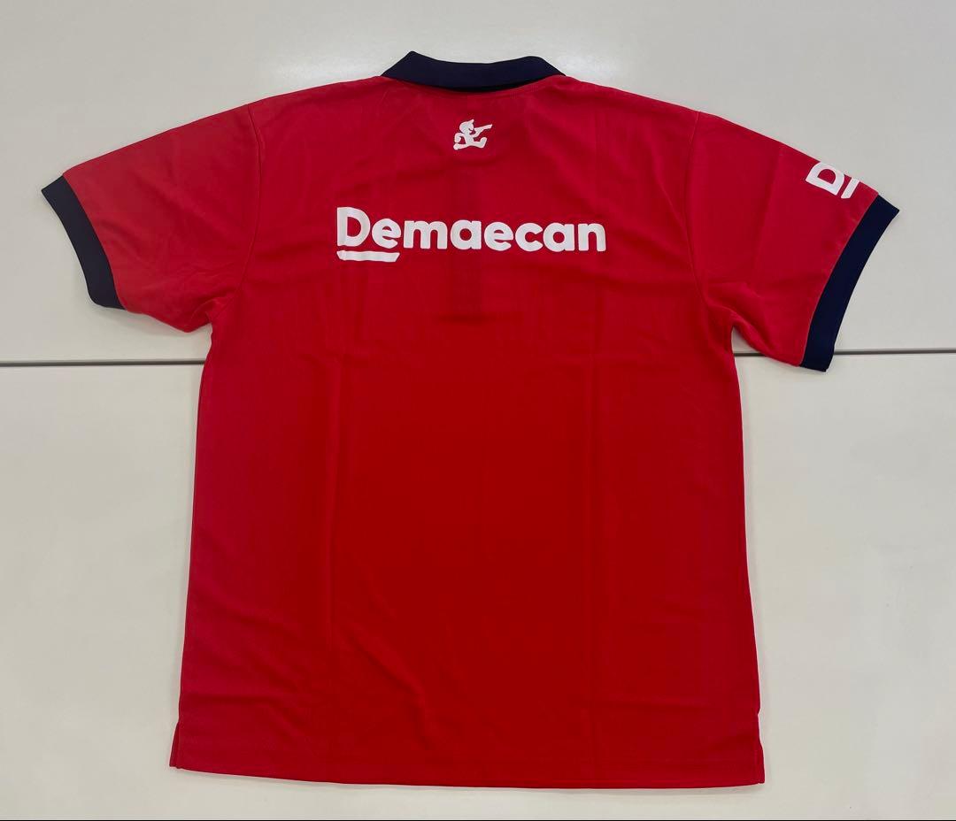 Demaecan 出前館 ポロシャツ レッド ネイビー Lサイズ 新品・未使用 — image 2