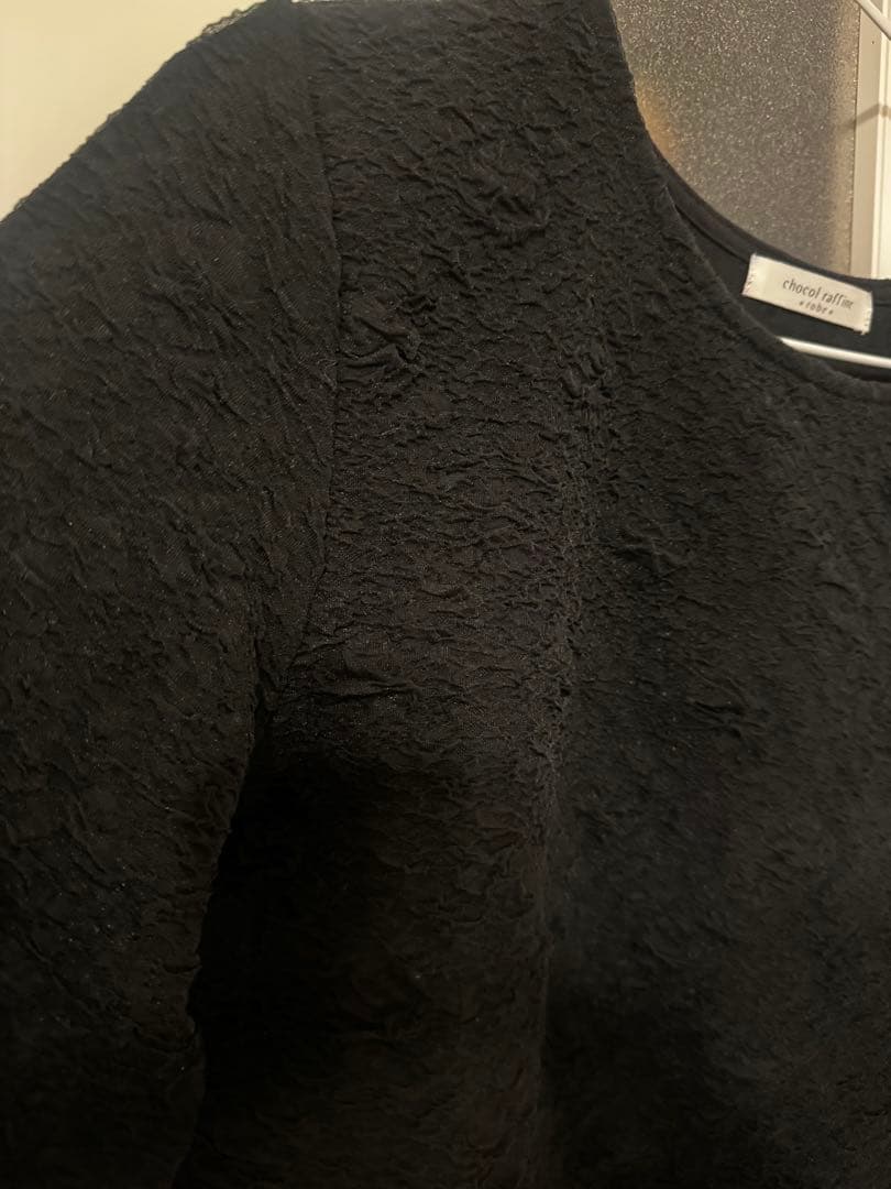chocol raffine robe 長袖 トップス ブラック — image 4