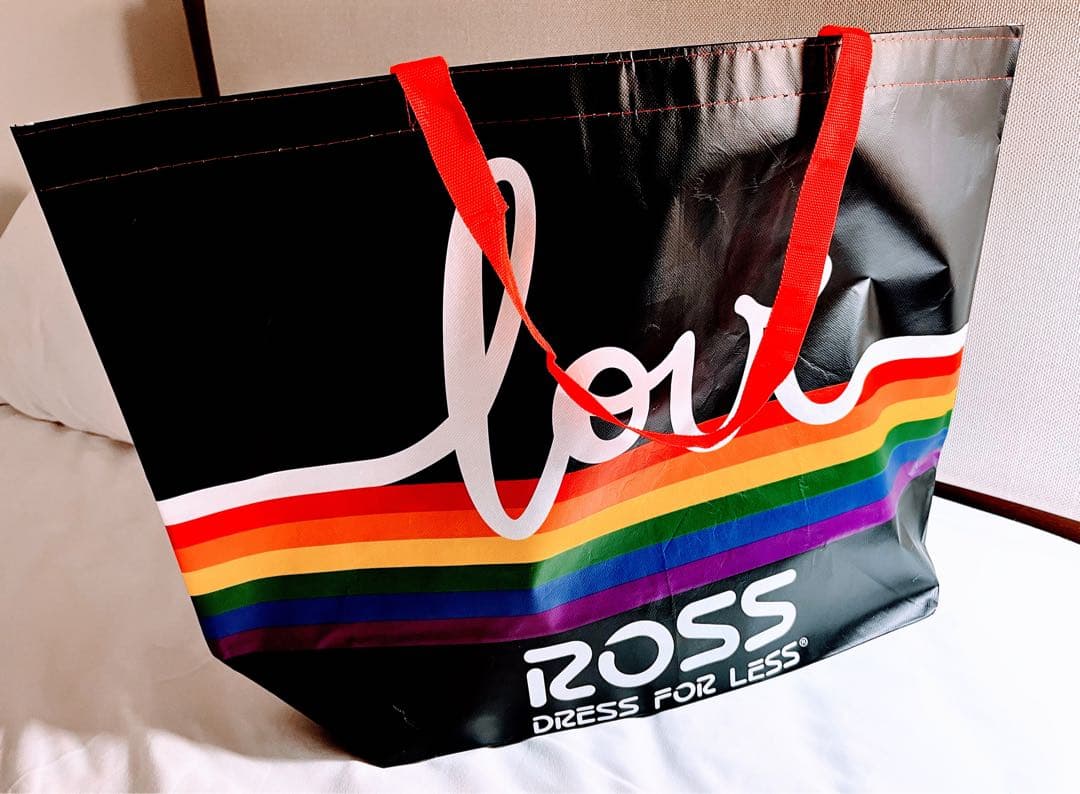 【数量限定】日本未入荷　ハワイ　ROSS ロスドレス　エコバッグ　黒　1袋② — image 3