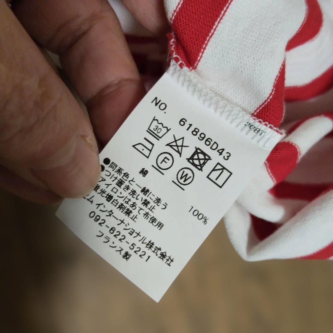 【leminor】SLOBE IENA別注　ビッグボーダーカットソー　赤サイズ3 — image 4