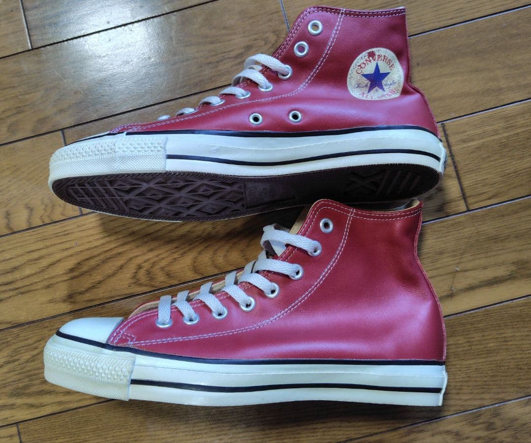 CONVERSE ALL STAR レザー赤ハイカット 100周年記念モデル — image 2