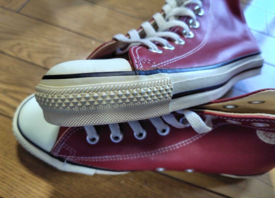 CONVERSE ALL STAR レザー赤ハイカット 100周年記念モデル — image 5