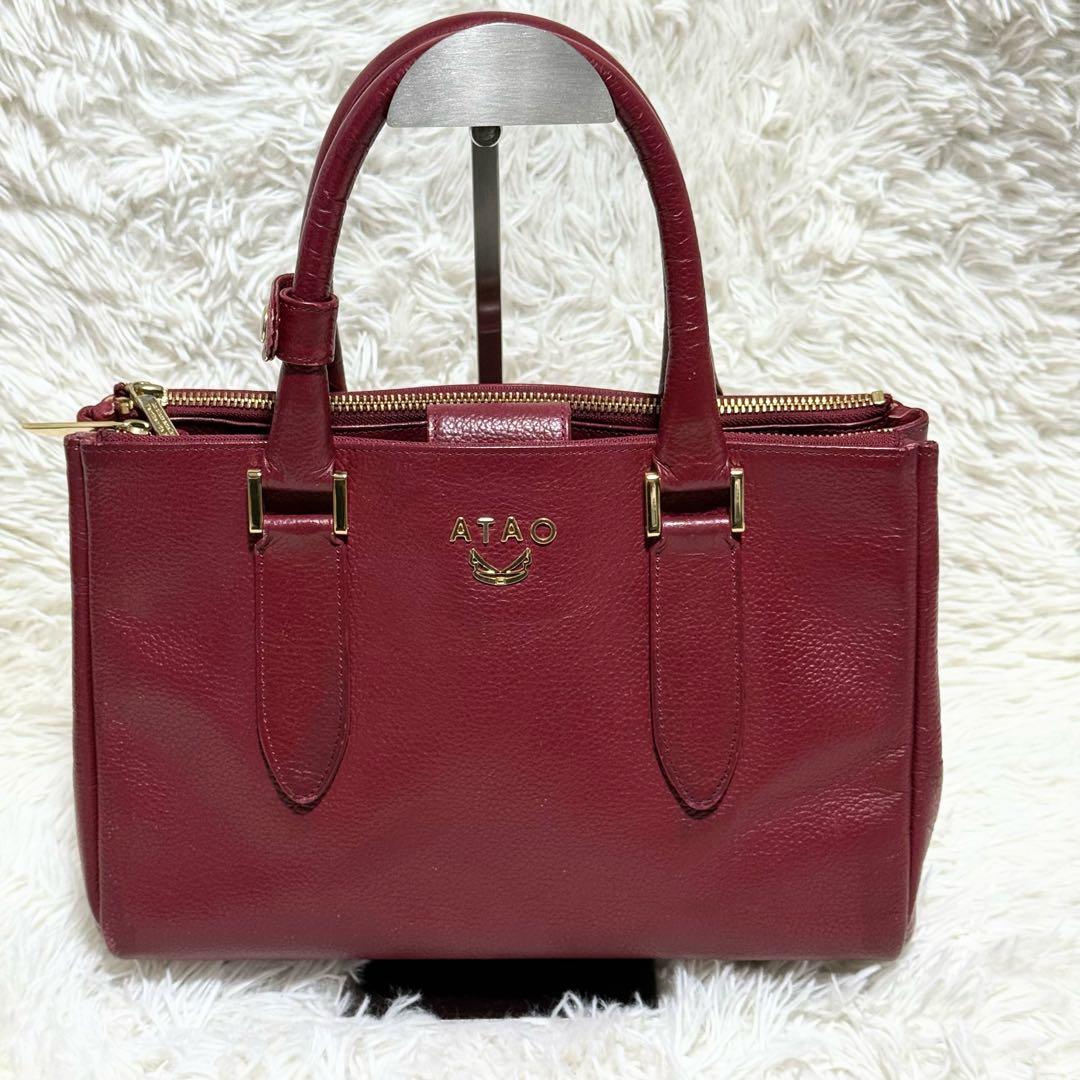 【✨極美品✨】ATAO アタオ 2way ハンドバッグ ショルダーバッグ レザー — image 3