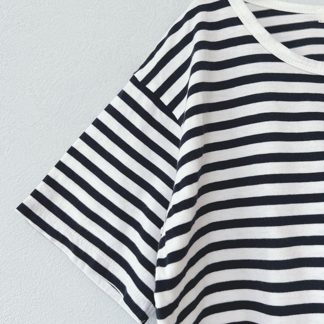 Cepo craft サポクラフト　Tシャツ　半袖　カットソー　ボーダー　L — image 4