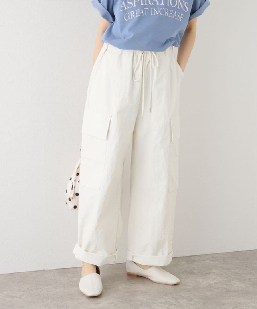 1回のみ着用 IENA取扱 B.C STOCKドロストカーゴパンツ 美品 — image 5