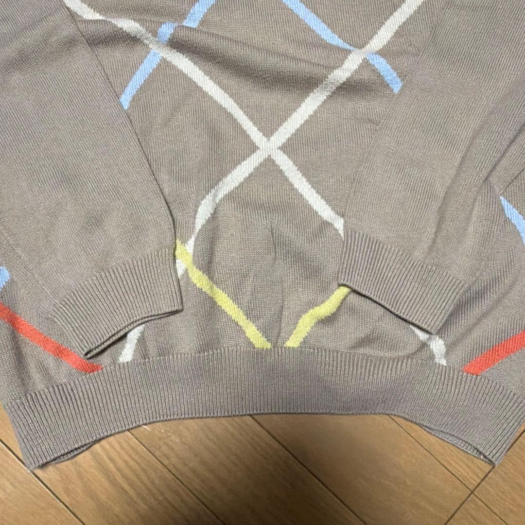 【LACOSTE】Vネック 総柄ニット / ボックスシルエット — image 4