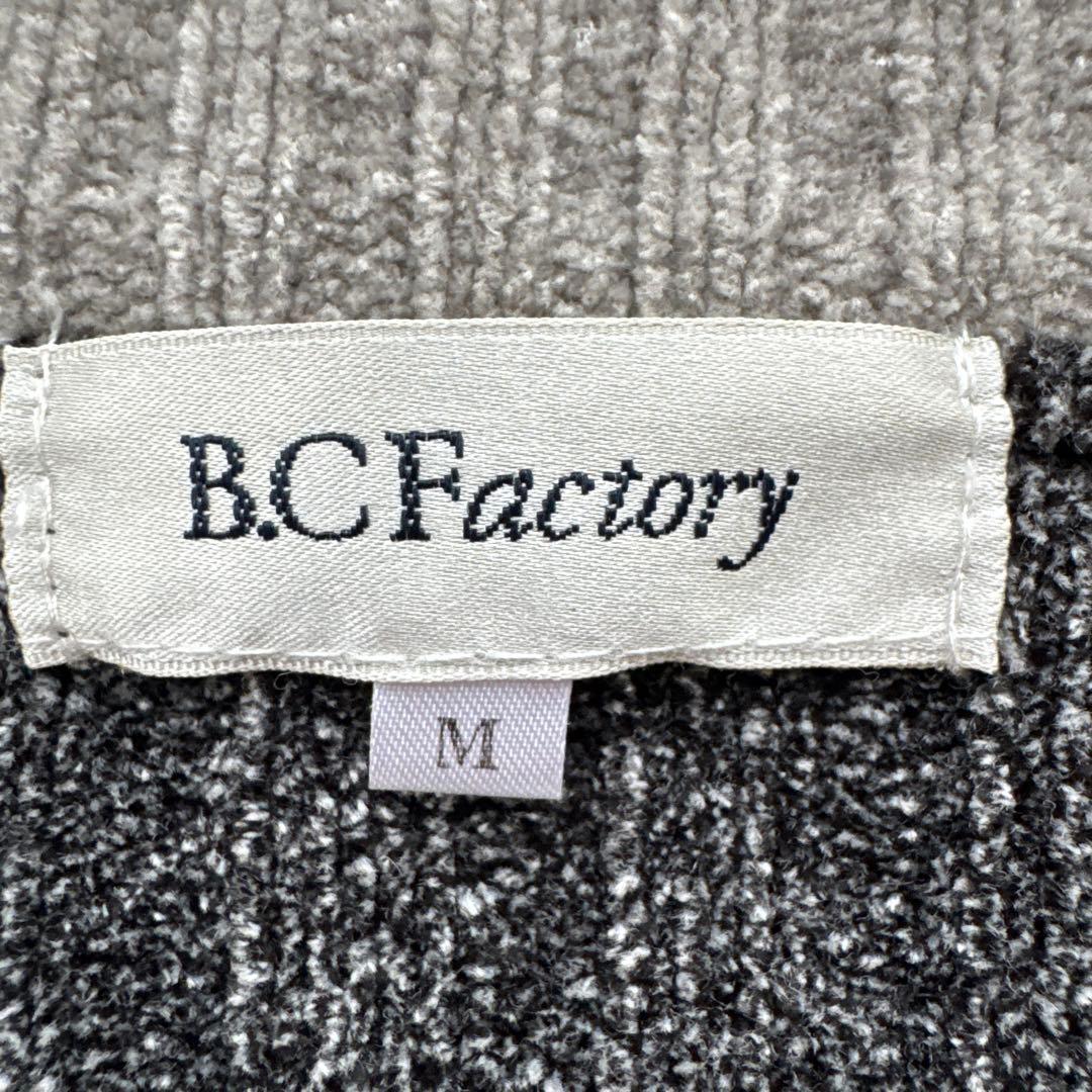 美品 B.C Factory ヘンリーネック リブニット パフスリーブ M — image 2
