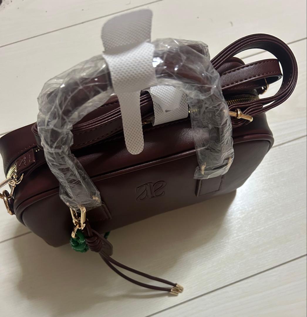 新品未使用/ブラウン ハンドバッグ/ショルダー付き — image 2