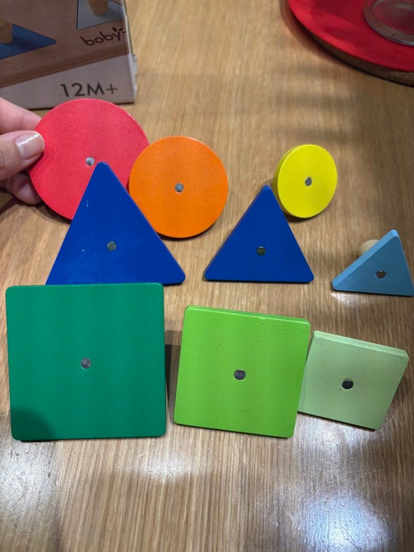 モンテッソーリ知育玩具　型はめパズル　木製パズル　図形 — image 4