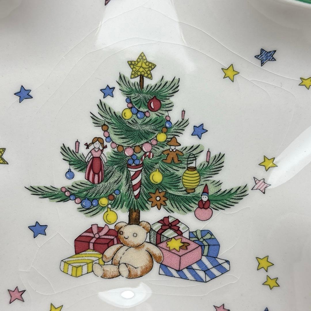 ニッコー クリスマス 星型 プレート 1枚 treat dish NIKKO — image 3