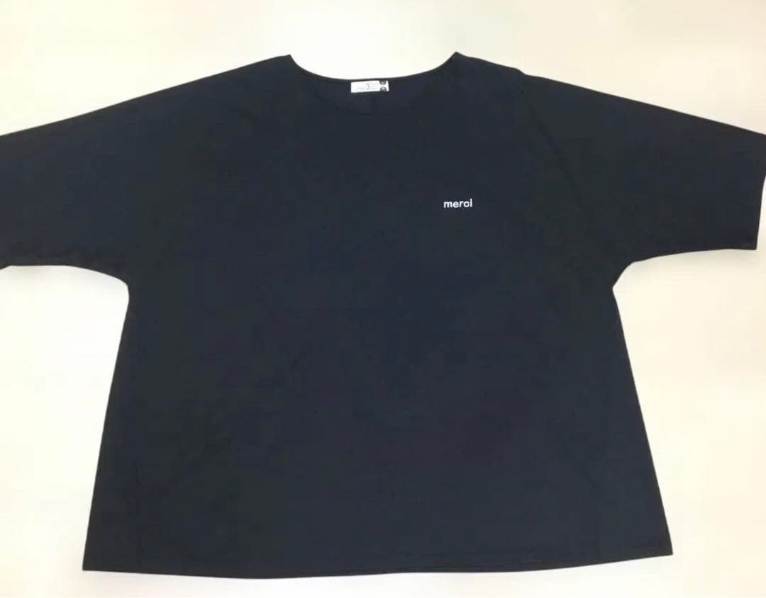 eur3 merci 刺繍 半袖 Tシャツ ブラック — image 2