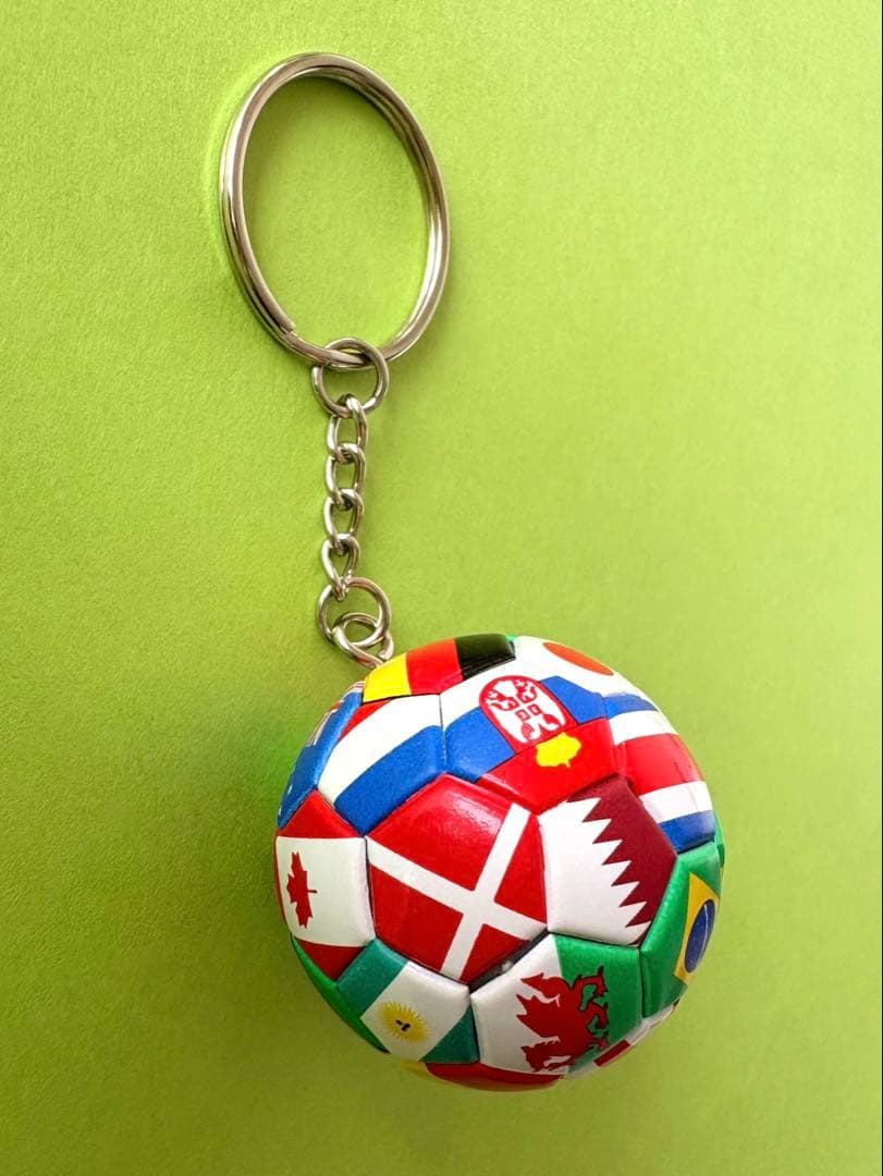 サッカーボールキーホルダー 国旗柄 — image 2