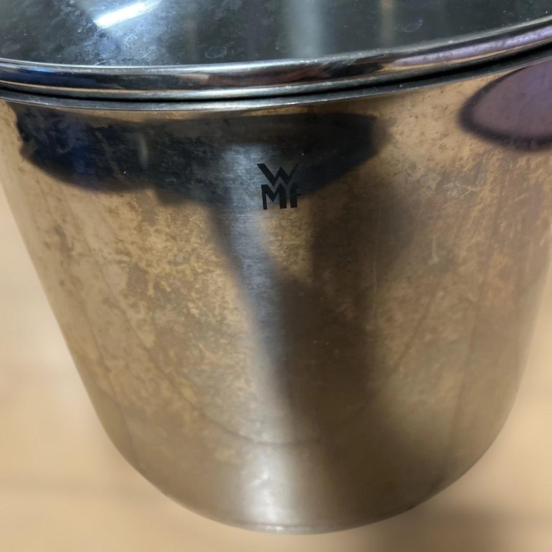WMF 両手鍋 ステンレス ガラス蓋付き — image 2