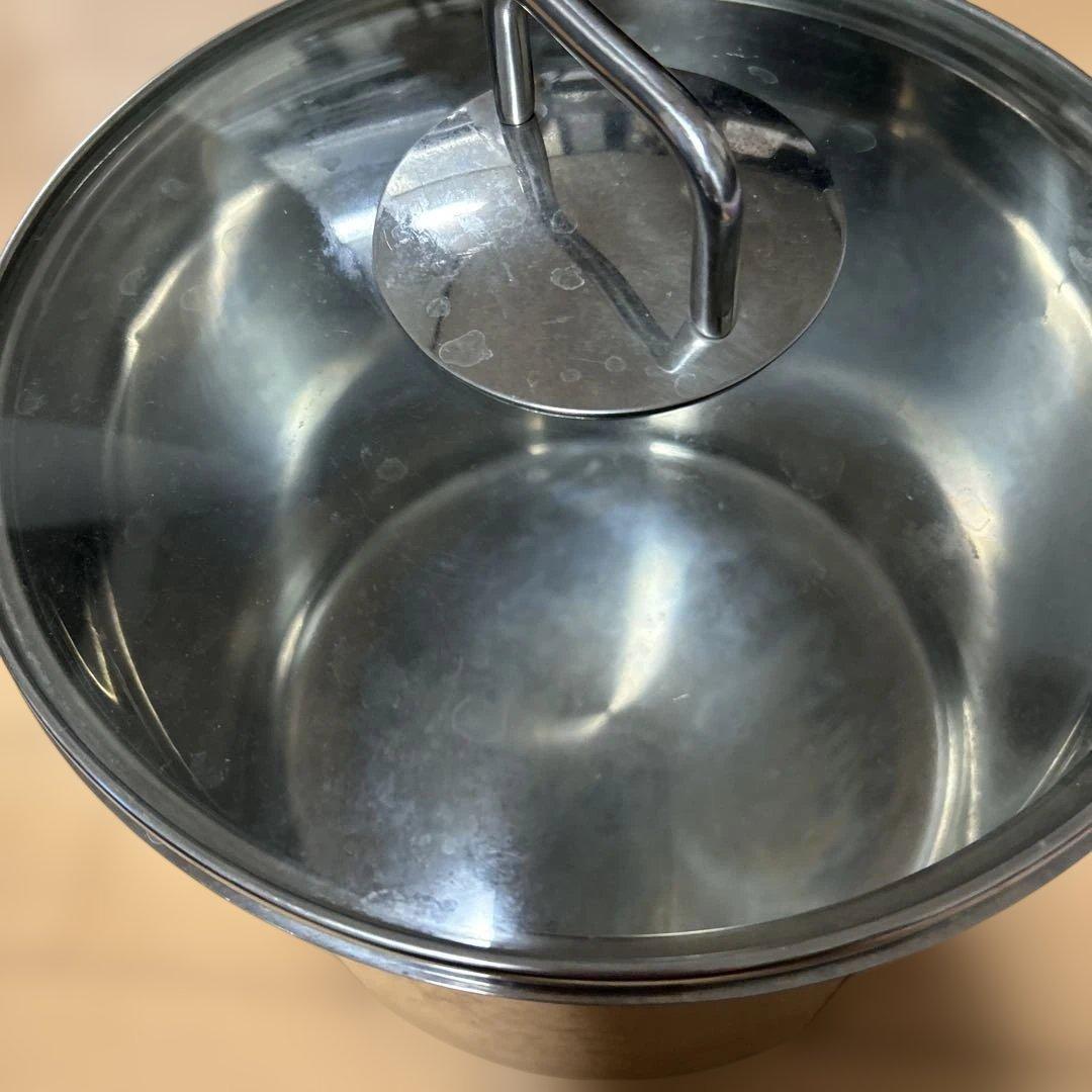 WMF 両手鍋 ステンレス ガラス蓋付き — image 3